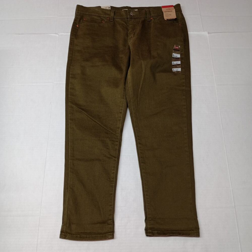 Levi's‎ Women's Mid Rise Tapered Leg Boyfriend Jeans Size 12 31x27 Green